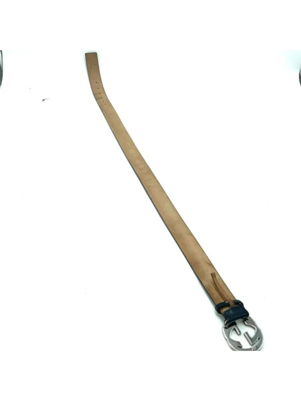 Gucci Interlocking Buckle Guccissima Leather Belt Black - Picture 4 of 16